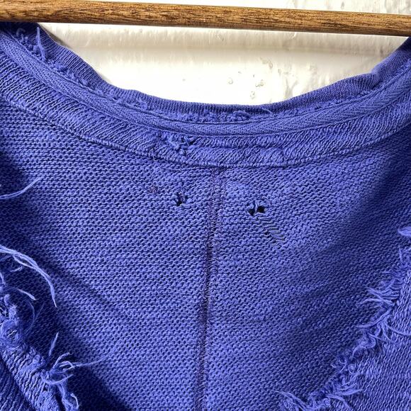 We The Free People Golden Road Oversized Cardigan Medium Periwinkle - Picture 5 of 10